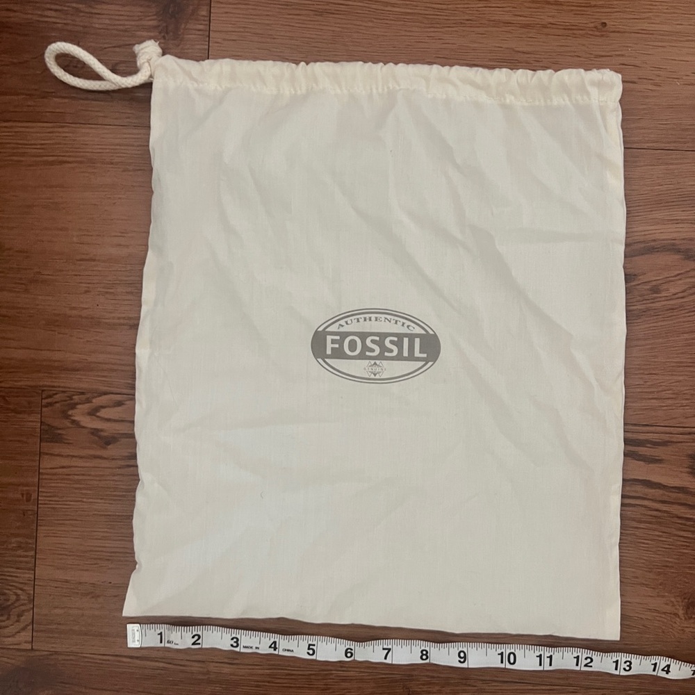Fossil Cream Drawstring Duster Bag - image 3